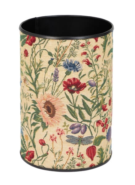Summer Garden Tapestry Waste Bin