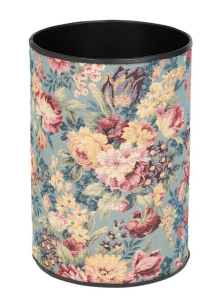 Aubusson Floral Tapestry Waste Bin