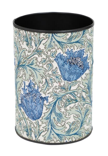 Anemone Blue Green Tapestry Waste Bin