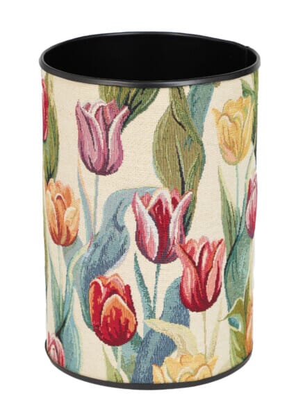 Spring Tulips Tapestry Waste Bin