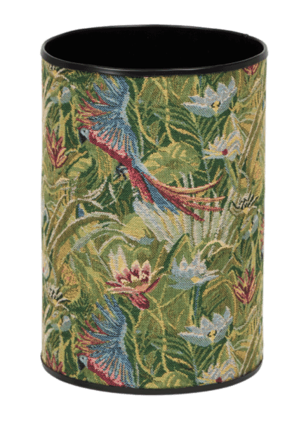 Tropical Parrots Tapestry Waste Bin