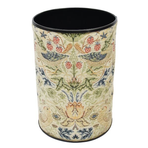 Strawberry Thief Natural Waste Bin