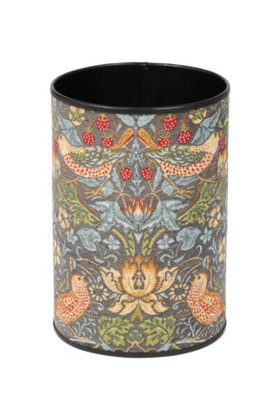 Strawberry Thief Slate Tapestry Waste Bin