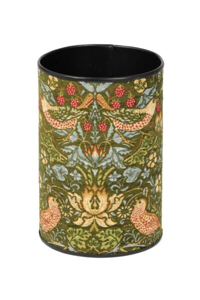 Strawberry Thief Green Tapestry Waste Bin