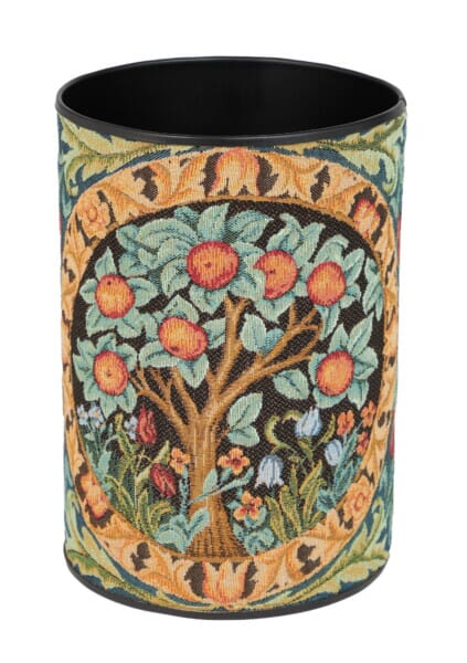 Orange Tree Tapestry Waste Bin