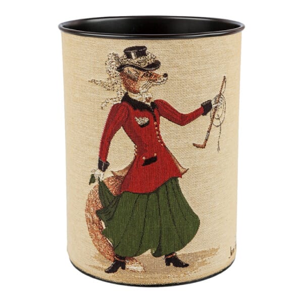Lady Fenella Fox Tapestry Waste Bin