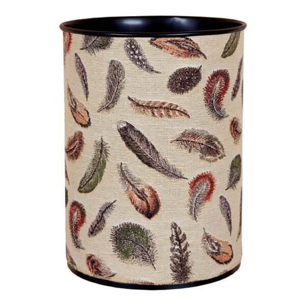 Feathers Tapestry Waste Bin