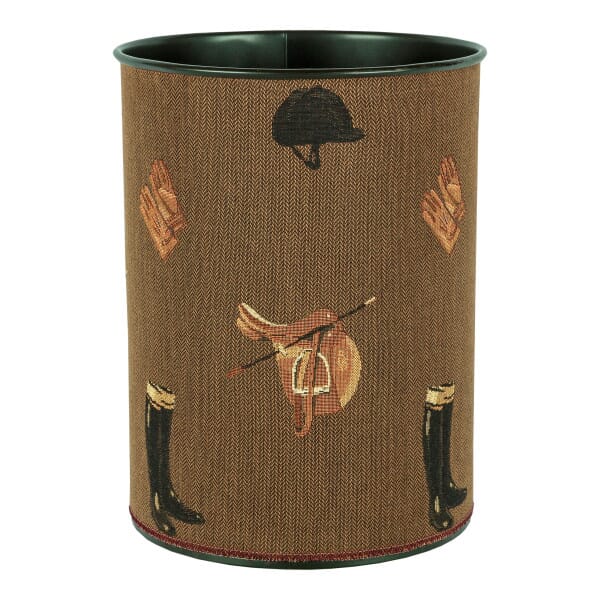 Equestrian Brown Tapestry Waste Bin