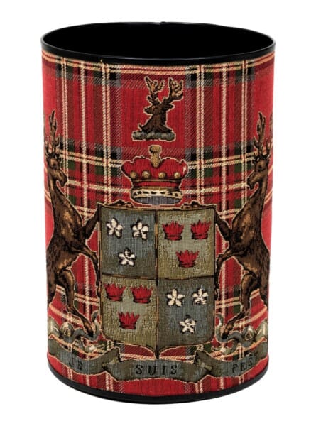 Scottish Heritage Red Tapestry Waste Bin