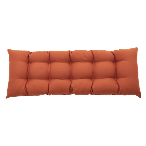 Terracotta Stripe Woven Outdoor Bench Cushion - 40 x 110 cm (16
