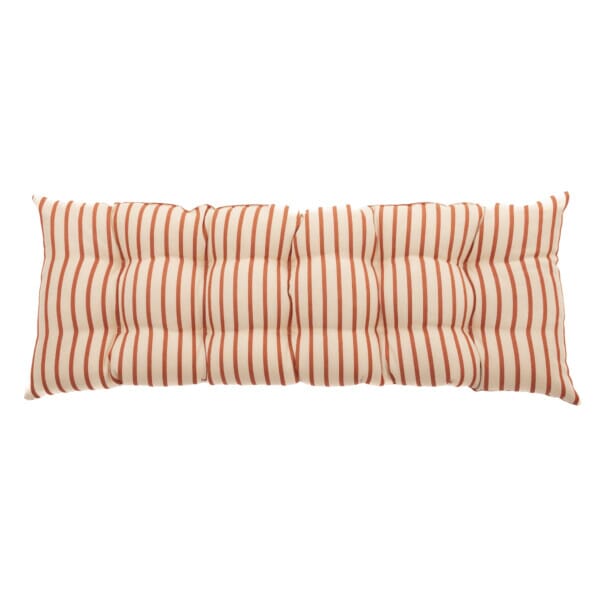 Terracotta Stripe Woven Outdoor Bench Cushion - 40 x 110 cm (16
