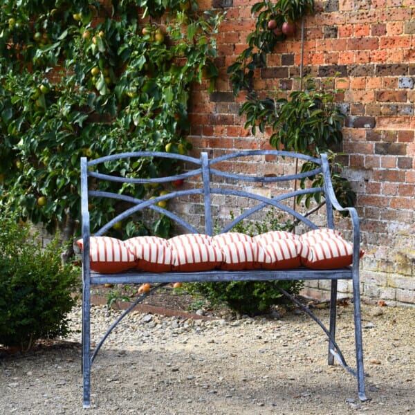 Terracotta Stripe Woven Outdoor Bench Cushion - 40 x 110 cm (16