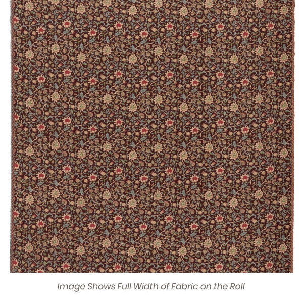 Evenlode Flowers - Damson Tapestry Fabric