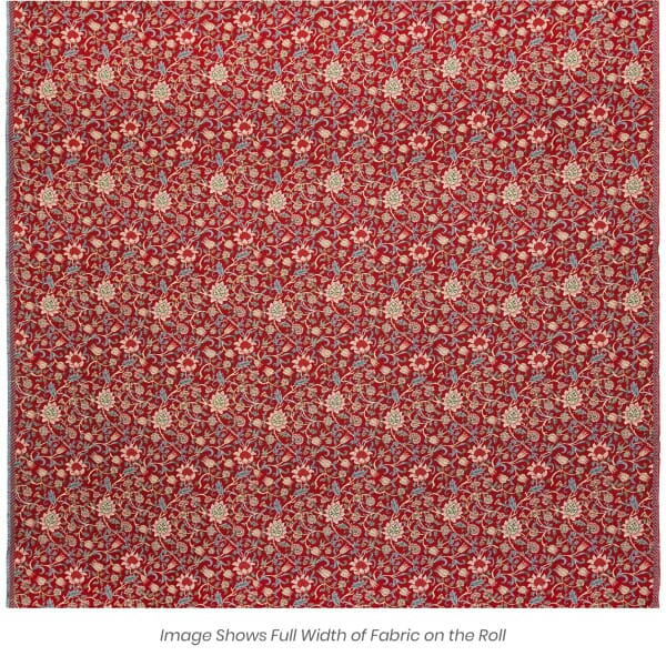 Evenlode Flowers - Red Tapestry Fabric