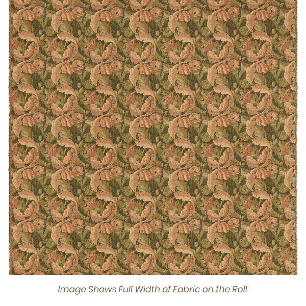 Acanthus Leaf Gold Tapestry Fabric