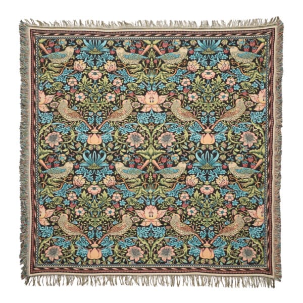 Strawberry Thief Tapestry Throw - 140 x 140cm (55