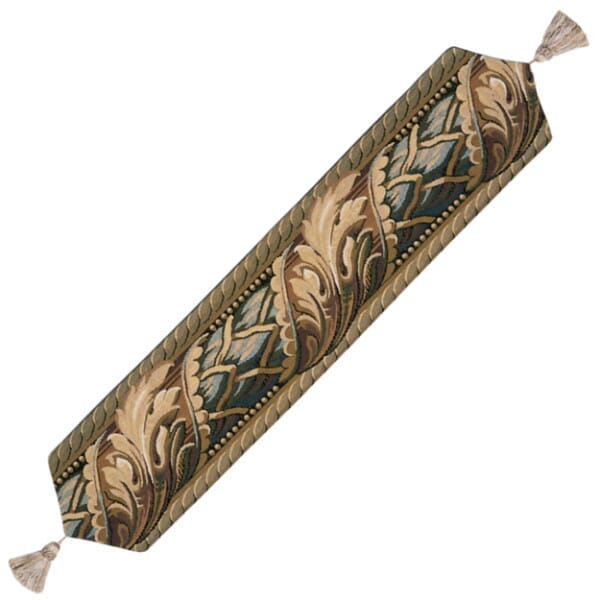 Acanthus Leaf Autumn Tapestry Table Runner