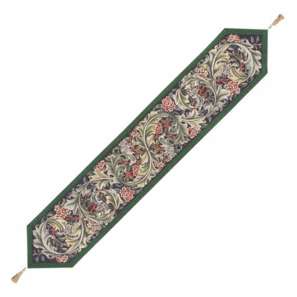 Acanthus Green Tapestry Table Runner - 180x34cm (71