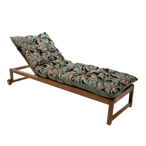 Tropical Woven Outdoor Lounger Cushion - 190 x 65 cm (75