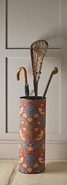 Strawberry Thief Red Tapestry Umbrella Stand