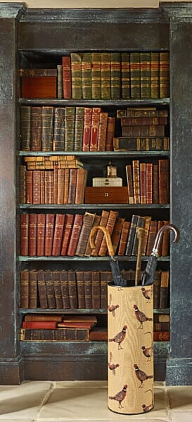 Country Pheasants Tapestry Umbrella Stand