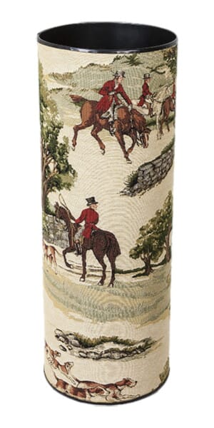 English Hunt Tapestry Umbrella Stand