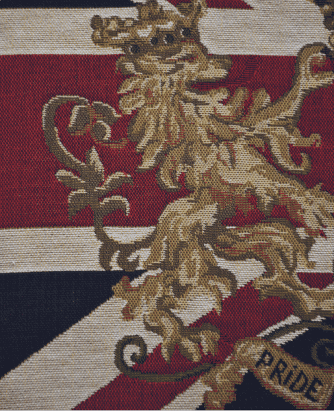 Union Jack Crest Large Tapestry Cushion - 45x70cm (18”x27”)