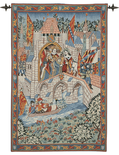 Procession from Camelot Loom Woven Tapestry - (Without Loops) 98 x 64 cm (3'3