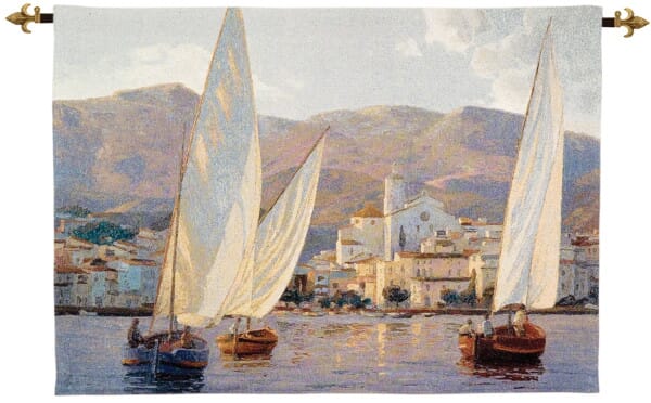 Tall Sails Loom Woven Tapestry - 92 x 132 cm (3'0