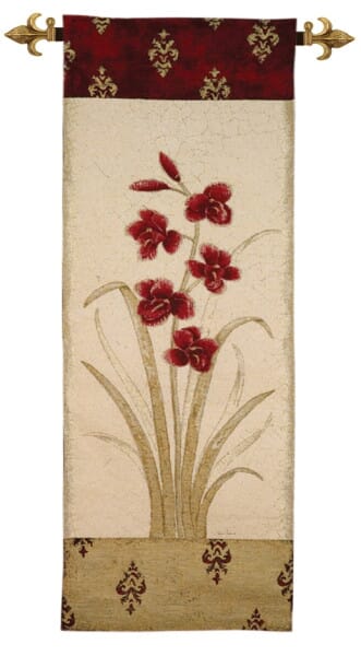 Orchids I Loom Woven Tapestry - 2 Sizes Available