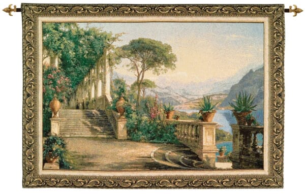 Lake Como Terrace Loom Woven Tapestry - 93 x 134 cm (3'1
