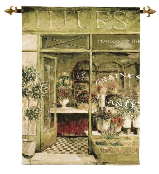 Fleurs du Jardin Loom Woven Tapestry - 133 x 97 cm (4'5