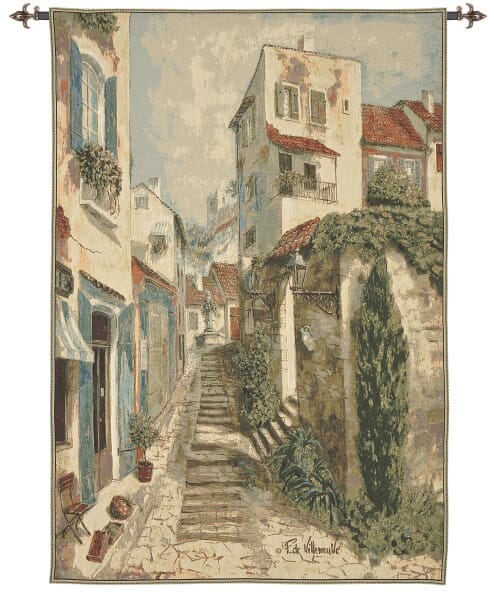 Provence Village Stores Loom Woven Tapestry - 90 x 70 cm (3'0