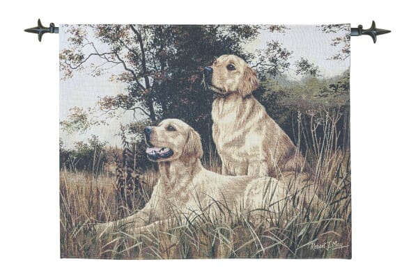 Golden Retrievers Loom Woven Tapestry - 66 x 82 cm (2'2