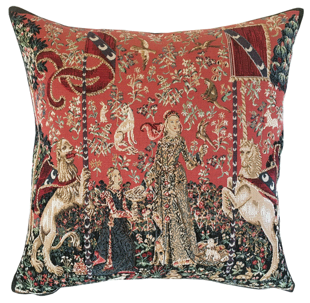 Lady Unicorn Taste Tapestry Cushion 46x46cm 18