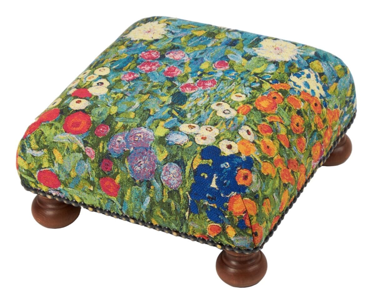 欲しいの Klimt Flowers Footstool Tapestry アンティーク雑貨