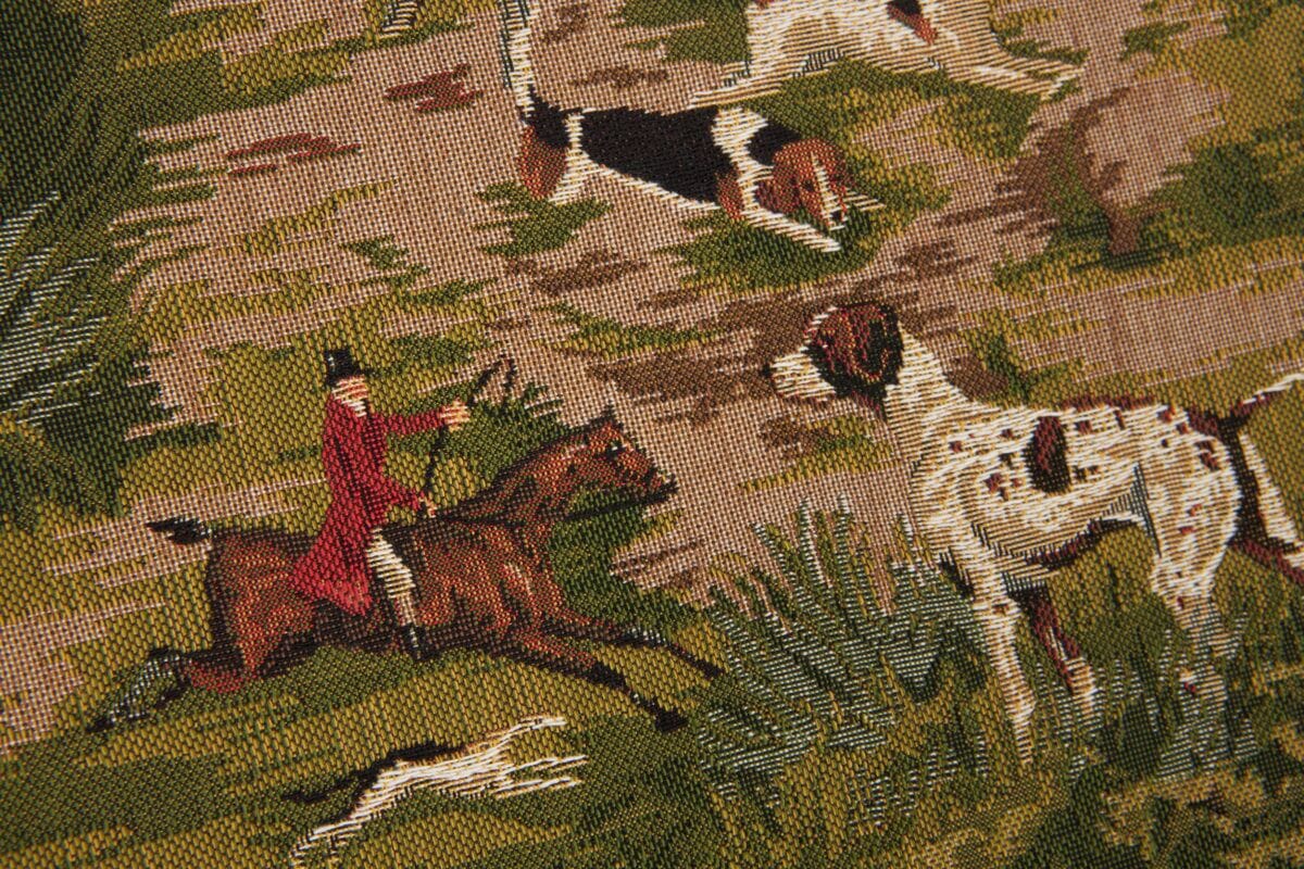 Horses Hounds Tapestry Fabric