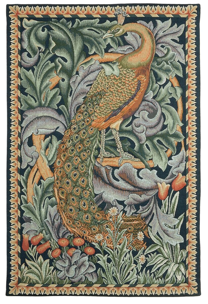 The Peacock Loom Woven Tapestry - 76 x 49 cm (2'6 x 1'7) - Requires Rod  Size 1