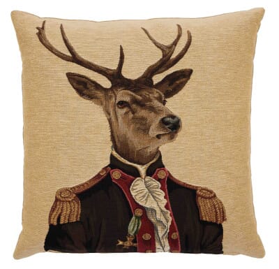 Sebastian Stag Tapestry Cushion - 46x46cm (18"x18")