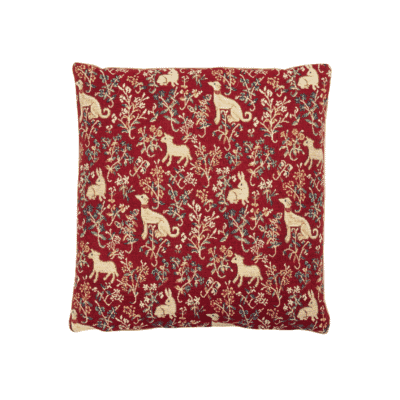 Cluny Animals Tapestry Cushion with Feather Filler - 33x33cm (13"x13")
