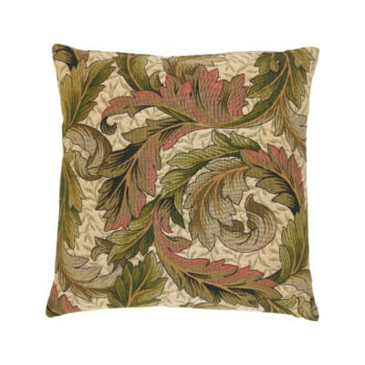 Acanthus & Lily Summer Tapestry Cushion - 55x55cm (22"x22")
