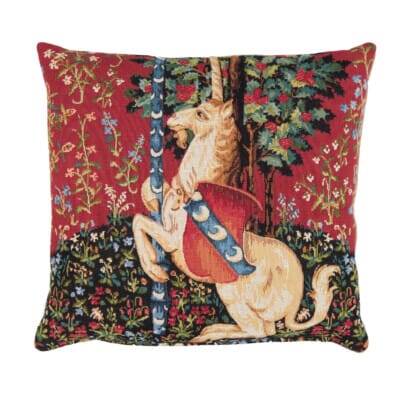 Rampant Unicorn Tapestry Cushion - 43x43cm (17"x17")
