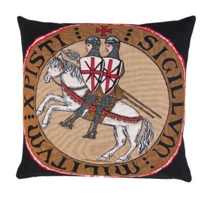 Templar Knights Tapestry Cushion - 46 x 46cm