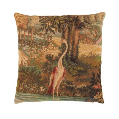 Verdure Heron Woolblend Tapestry Cushion - 46x46cm (18"x18")