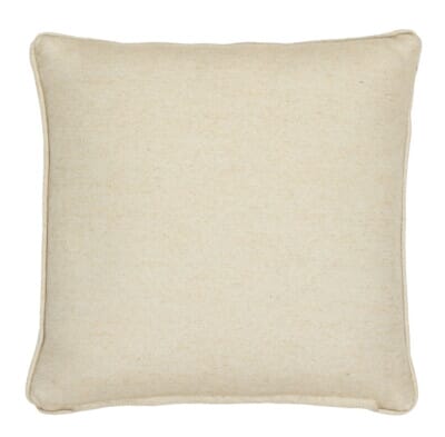 Country Linen Plain Piped Large Tapestry Cushion with Feather Filler - 55x55cm (22"x22")