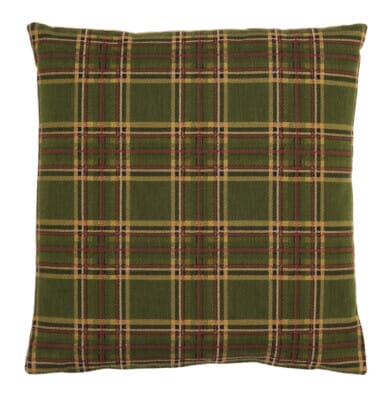 Green Tartan Tapestry Cushion - 46 x 46cm