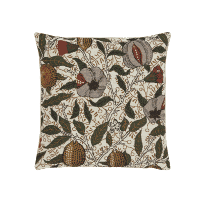 Morris Fruits Tapestry Cushion with Feather Filler - 33x33cm (13"x13")
