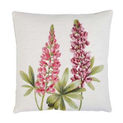 Two Lupins Tapestry Cushion - 46 x 46cm