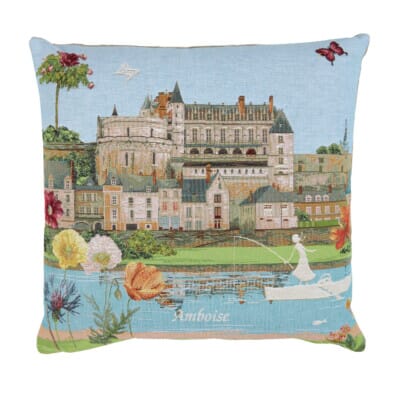 Amboise Castle Tapestry Cushion - 46 x 46cm