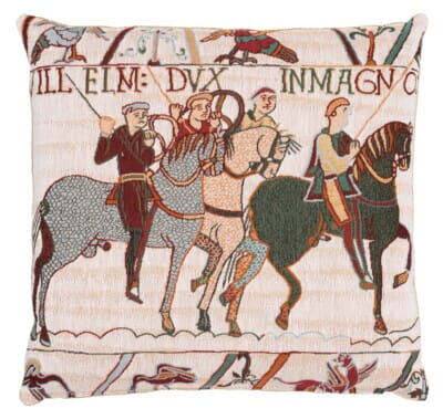 Bayeux Cavaliers Tapestry Cushion - 46 x 46cm